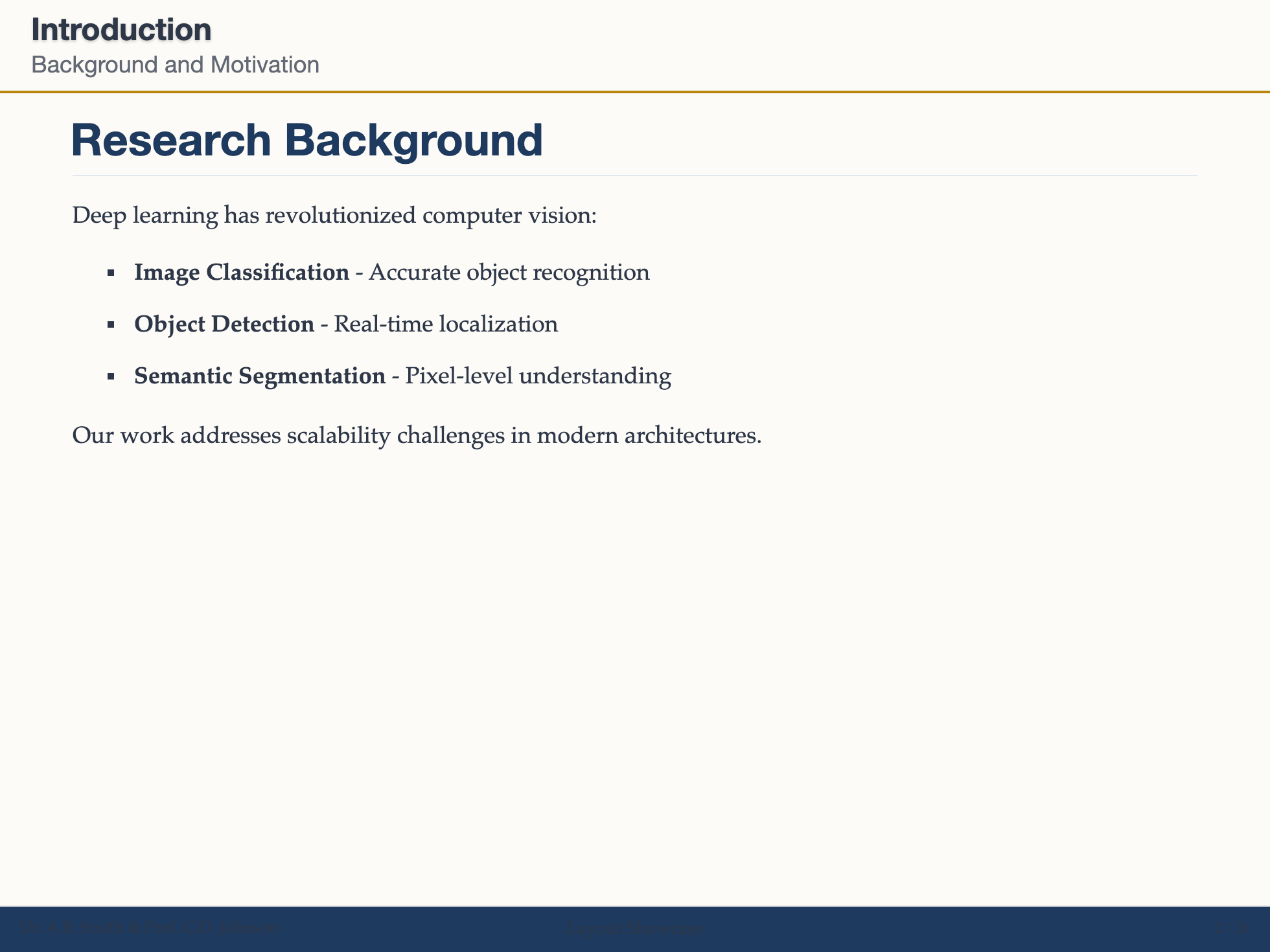 Default Layout Example