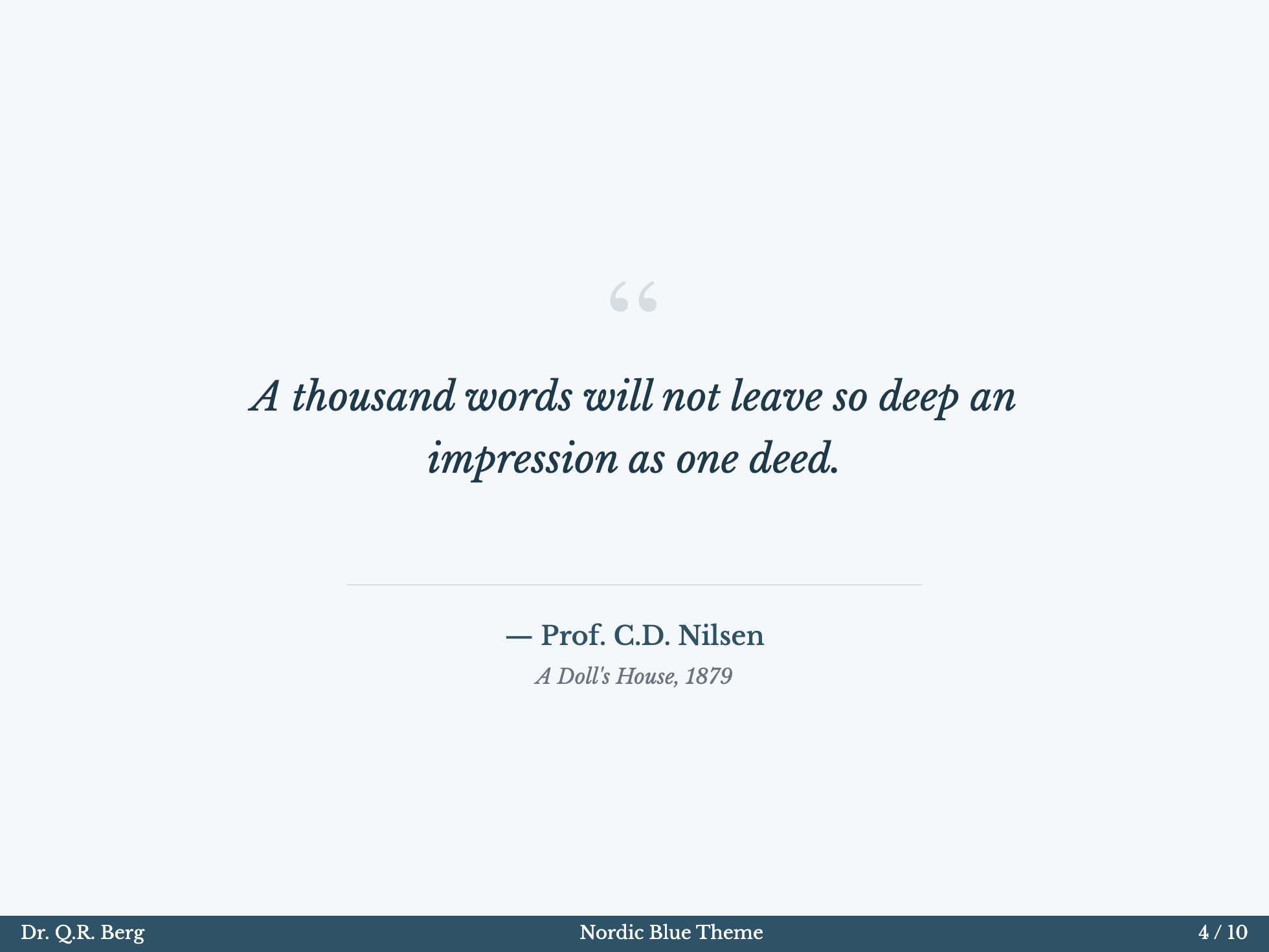 Nordic - Quote