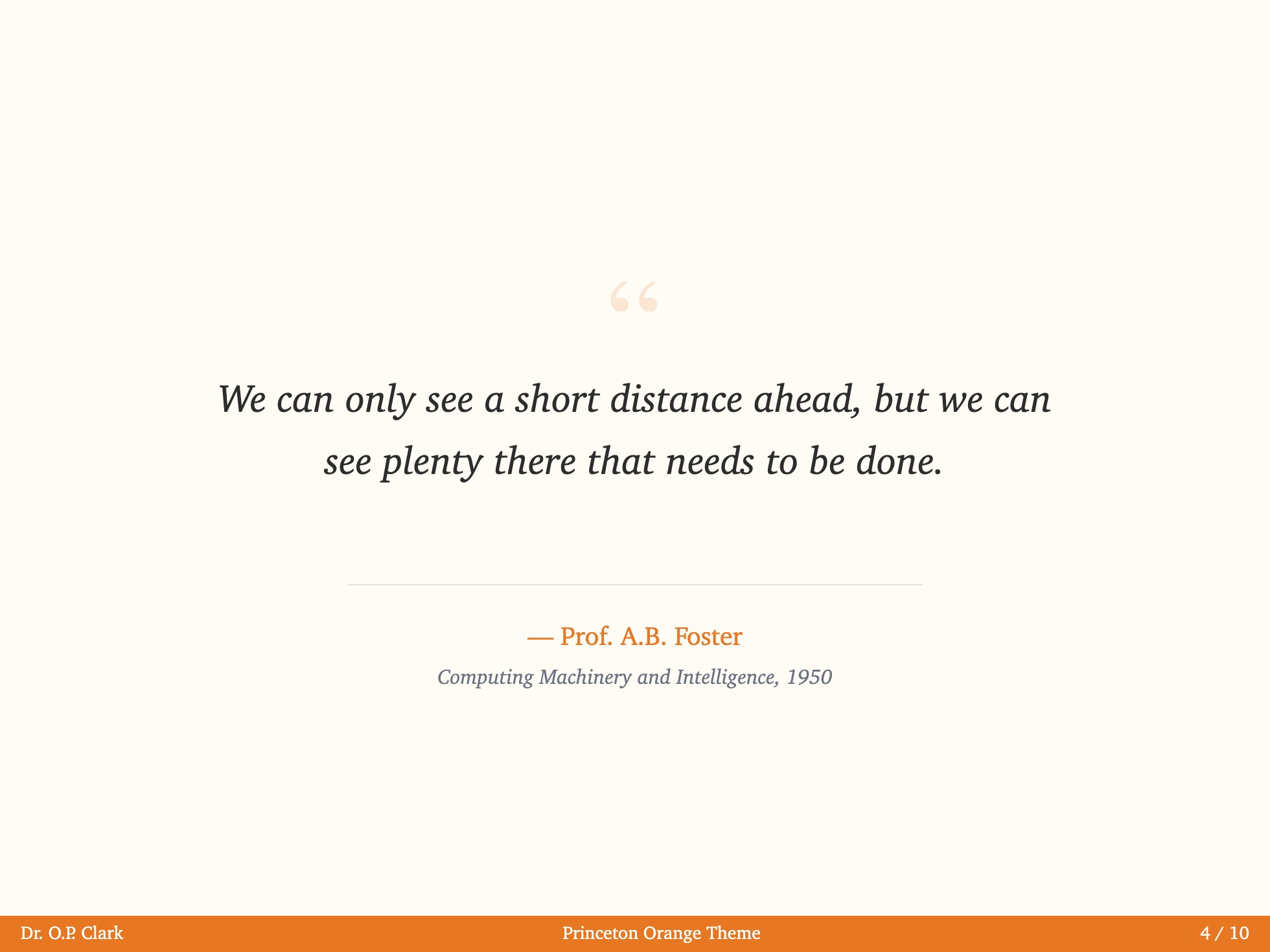 Princeton - Quote